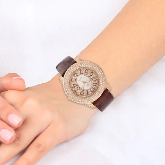 Austrian Crystals and Mother of Pearl Watch